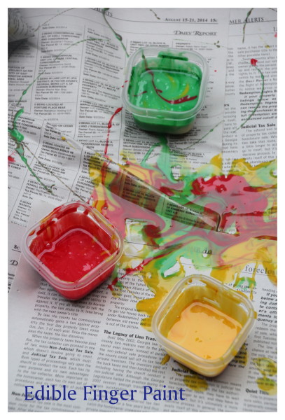 Edible Finger Paint