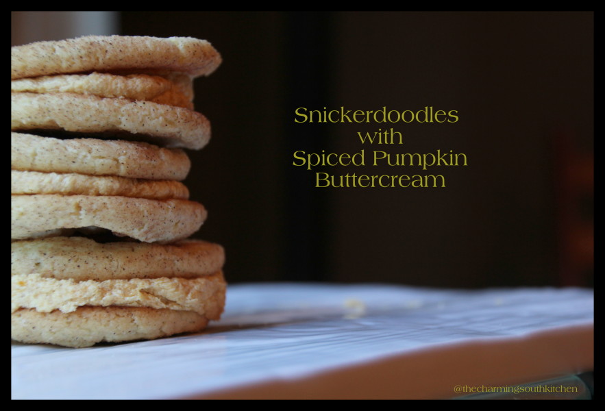 Snickerdoodles with Spiced Pumpkin Buttercream