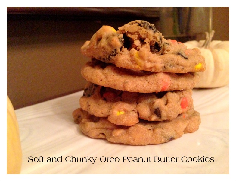 Soft and Chunky Oreo Peanut Butter Cookies