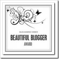 Me? A Beautiful Blogger Award Winner!