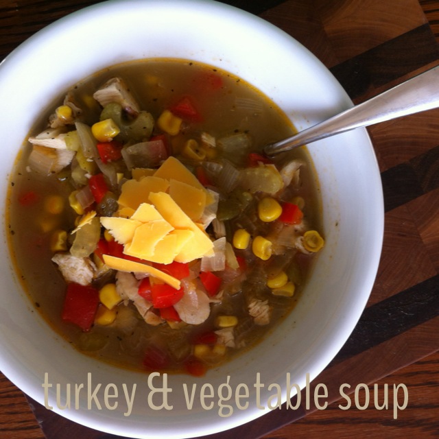 Thanksgiving Leftovers: Turkey & Vegetable Soup