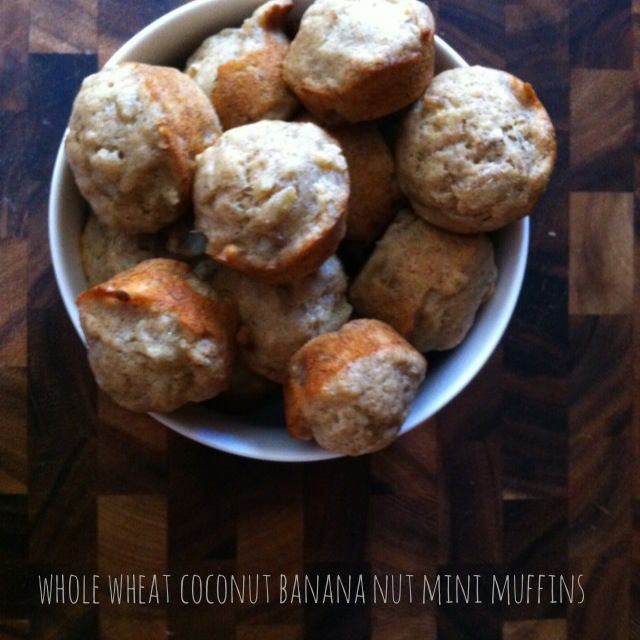 Eat This: Coconut Oil Banana Nut Mini Muffins