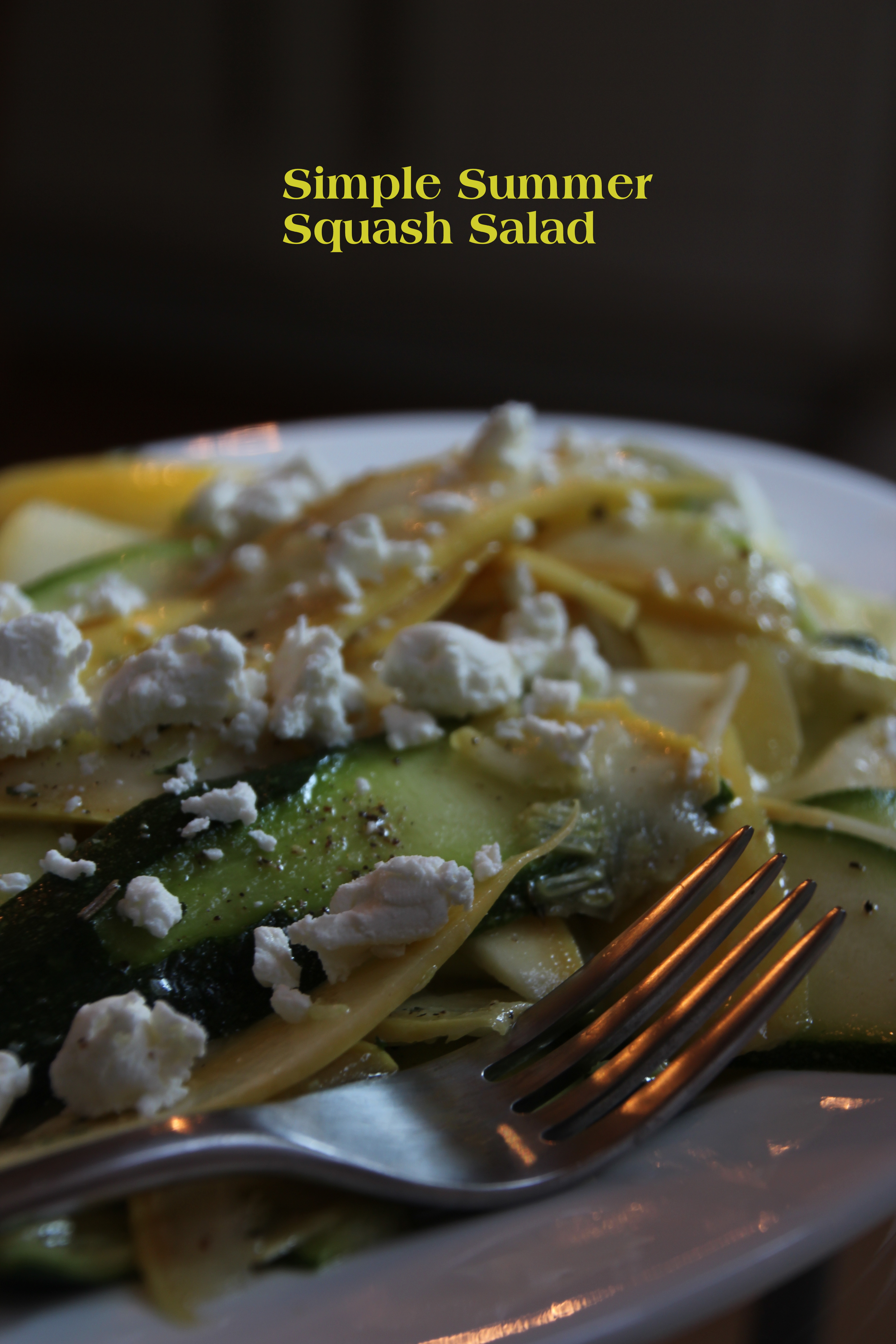 Simple Summer Squash Salad